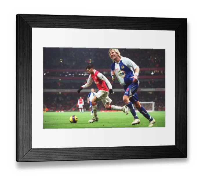 Framed Print : Cesc Fabregas: Masterful Midfield Play Leads to Arsenal's Sixth Goal vs. Blackburn Rovers (6:2) Framed Print : Cesc Fabregas: Masterful Midfield Play Leads to Arsenal's Sixth Goal vs. Blackburn Rovers (6:2)