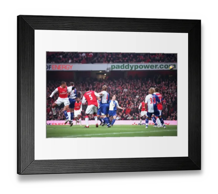 Framed Print : Gilberto scores Arsenals 1st goal