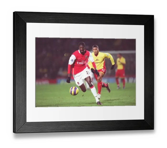 Framed Print : Emmanuel Adebayor (Arsenal) Adrian Mariappa (Watford) Framed Print : Emmanuel Adebayor (Arsenal) Adrian Mariappa (Watford)