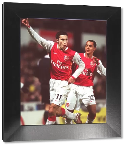 Van Persie and Walcott: Celebrating Arsenal's Victory Over Watford (2006)
