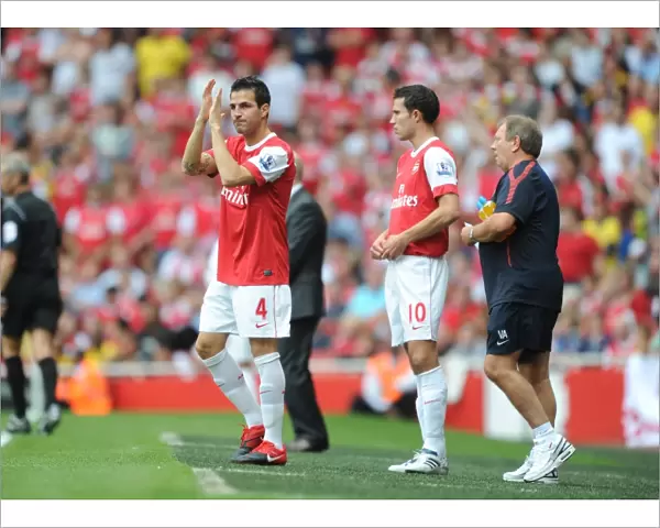 Arsenal substitute Cesc Fabregas. Arsenal 6: 0 Blackpool, Barclays Premier League