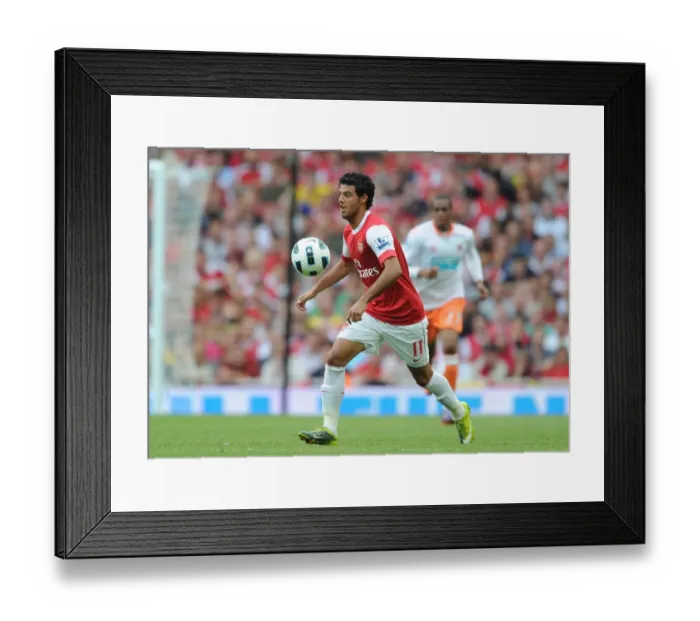 Framed Print : Carlos Vela (Arsenal). Arsenal 6: 0 Blackpool, Barclays Premier League, Emirates Stadium Framed Print : Carlos Vela (Arsenal). Arsenal 6: 0 Blackpool, Barclays Premier League, Emirates Stadium