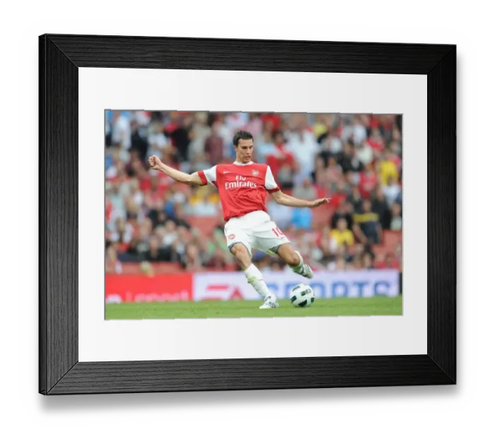Framed Print : Robin van Persie (Arsenal). Arsenal 6: 0 Blackpool, Barclays Premier League Framed Print : Robin van Persie (Arsenal). Arsenal 6: 0 Blackpool, Barclays Premier League