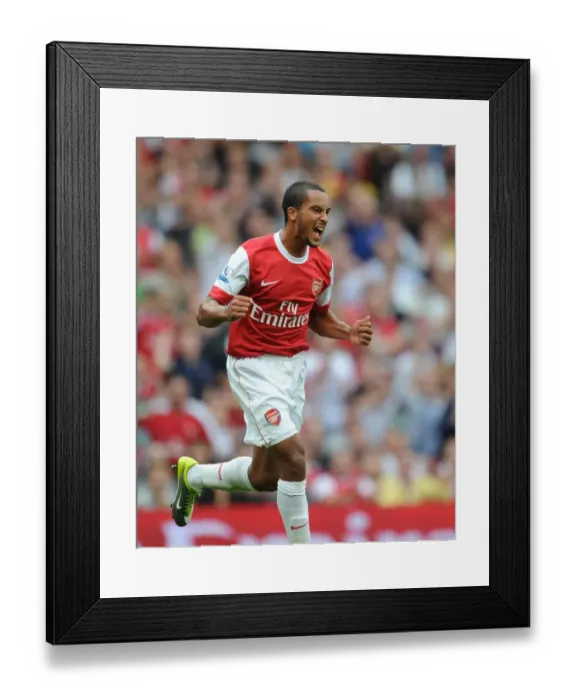 Framed Print : Theo Walcott's Fifth Goal: Arsenal's Dominant 6-0 Victory Over Blackpool Framed Print : Theo Walcott's Fifth Goal: Arsenal's Dominant 6-0 Victory Over Blackpool