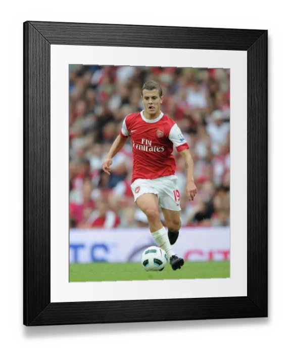 Framed Print : Jack Wilshere (Arsenal). Arsenal 6: 0 Blackpool, Barclays Premier League Framed Print : Jack Wilshere (Arsenal). Arsenal 6: 0 Blackpool, Barclays Premier League