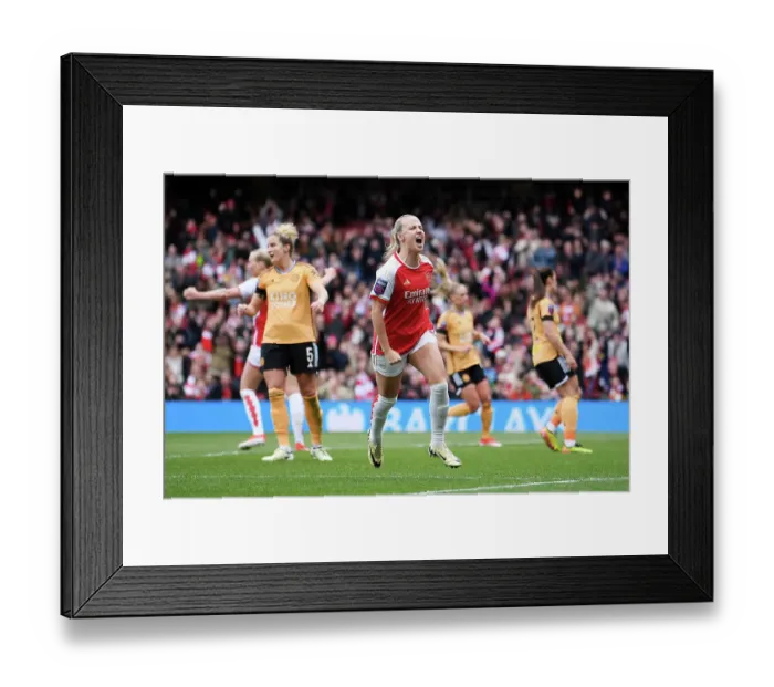 Framed Print : Arsenal FC v Leicester City - Barclays Women's Super League Framed Print : Arsenal FC v Leicester City - Barclays Women's Super League