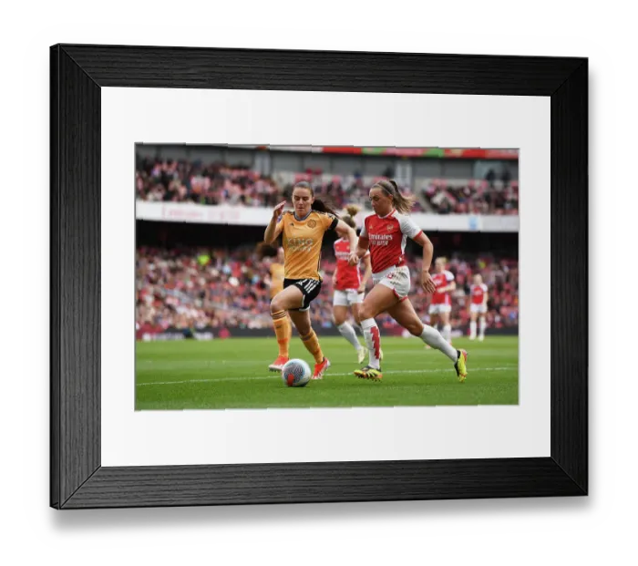 Framed Print : Arsenal FC v Leicester City - Barclays Women's Super League Framed Print : Arsenal FC v Leicester City - Barclays Women's Super League