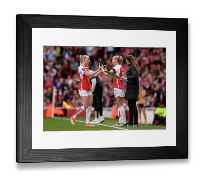 Framed Print : Arsenal FC v Leicester City - Barclays Women's Super League Framed Print : Arsenal FC v Leicester City - Barclays Women's Super League