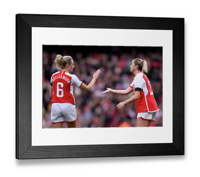 Framed Print : Arsenal FC v Leicester City - Barclays Women's Super League Framed Print : Arsenal FC v Leicester City - Barclays Women's Super League