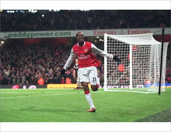 Justin Hoyte's Goal Celebration: Arsenal's 4-0 Victory Over Charlton Athletic
