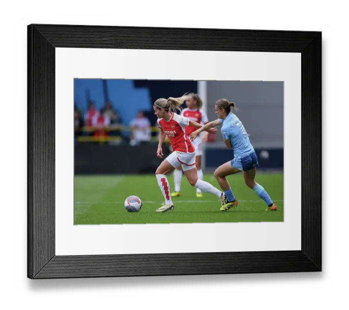Framed Print : Manchester City v Arsenal FC - Barclays Women´s Super League Manchester City v Arsenal FC - Barclays Women´s Super League