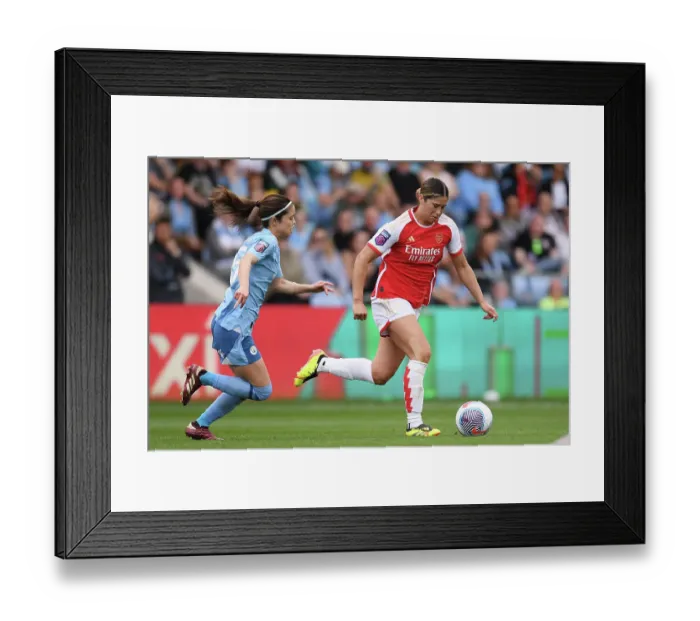 Framed Print : Manchester City v Arsenal FC - Barclays Women's Super League