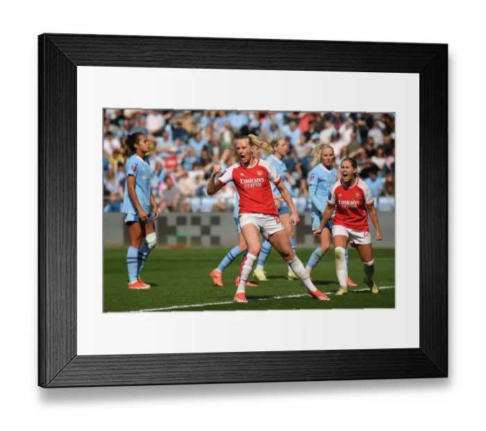 Framed Print : Manchester City v Arsenal FC - Barclays Women´s Super League Manchester City v Arsenal FC - Barclays Women´s Super League