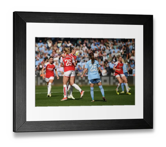 Framed Print : Manchester City v Arsenal FC - Barclays Women´s Super League Manchester City v Arsenal FC - Barclays Women´s Super League