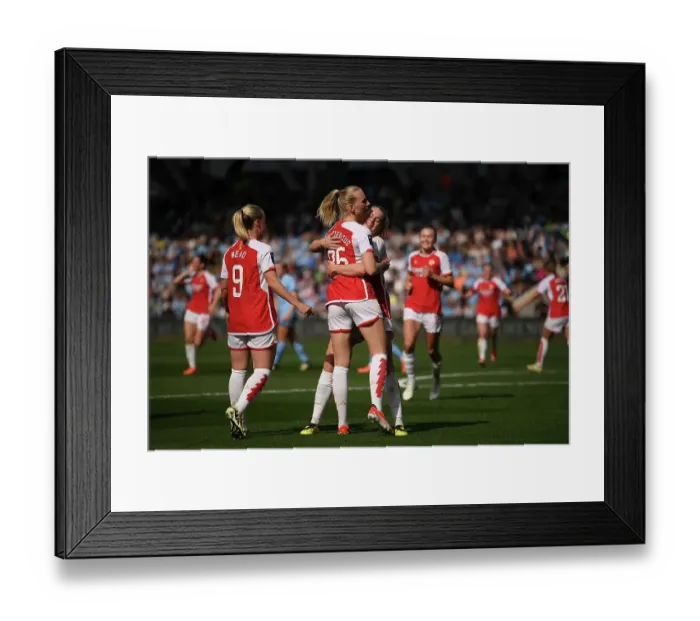 Framed Print : Manchester City v Arsenal FC - Barclays Women´s Super League Manchester City v Arsenal FC - Barclays Women´s Super League