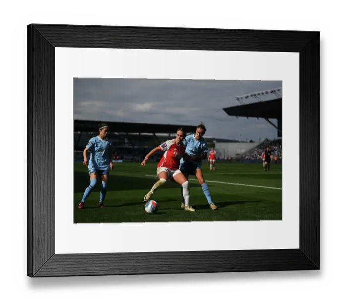 Framed Print : Manchester City v Arsenal FC - Barclays Women´s Super League Manchester City v Arsenal FC - Barclays Women´s Super League