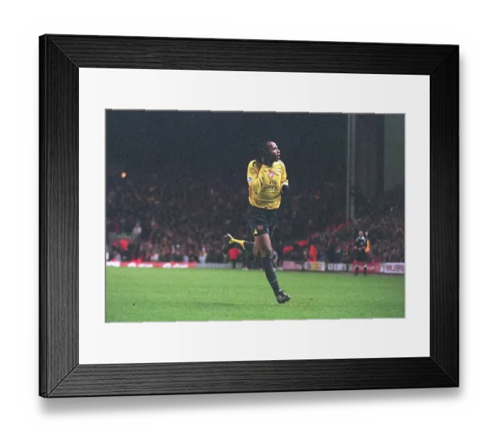 Framed Print : Thierry Henry's Triumphant Third Goal: Arsenal's FA Cup Victory Over Liverpool (January 6, 2007)
