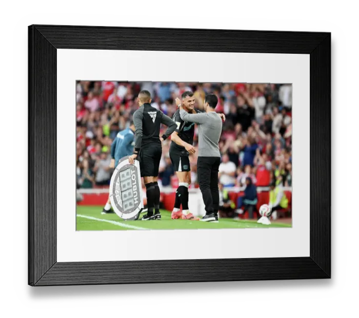 Framed Print : Arsenal v Bayer 04 Leverkusen - Pre-Season Friendly Framed Print : Arsenal v Bayer 04 Leverkusen - Pre-Season Friendly