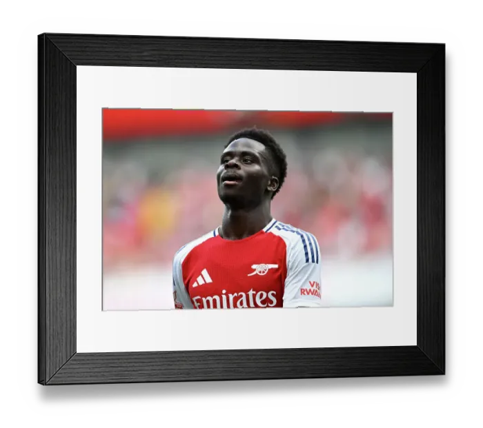 Framed Print : Arsenal v Olympique Lyonnais - Pre-Season Friendly Framed Print : Arsenal v Olympique Lyonnais - Pre-Season Friendly