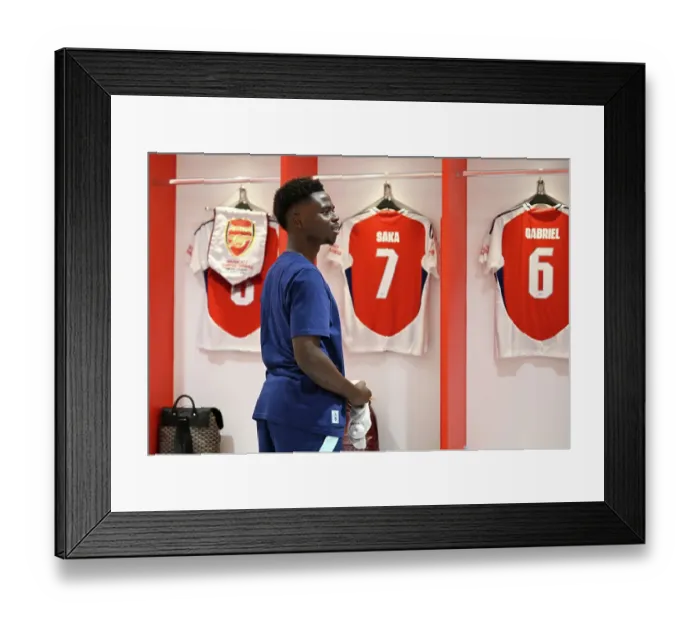 Framed Print : Arsenal v Olympique Lyonnais - Pre-Season Friendly