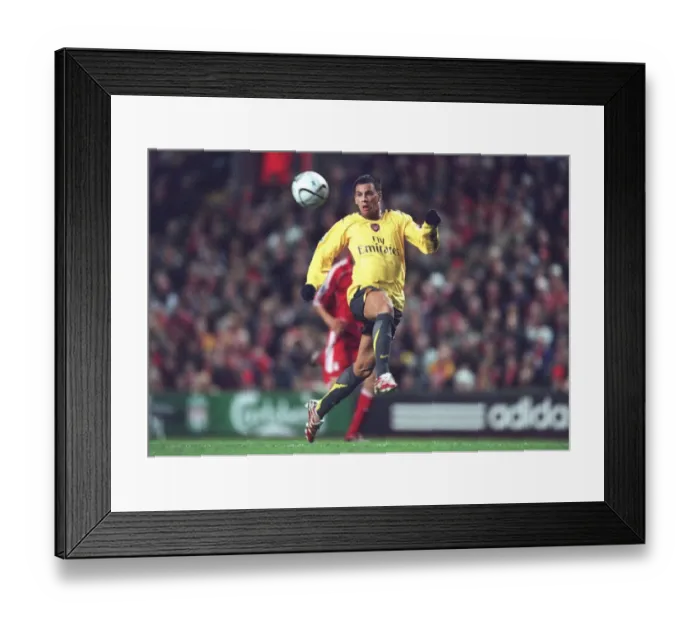 Framed Print : Jermie Aliadiere Scores First Goal: Arsenal's Thrilling 3-6 Comeback at Anfield Framed Print : Jermie Aliadiere Scores First Goal: Arsenal's Thrilling 3-6 Comeback at Anfield