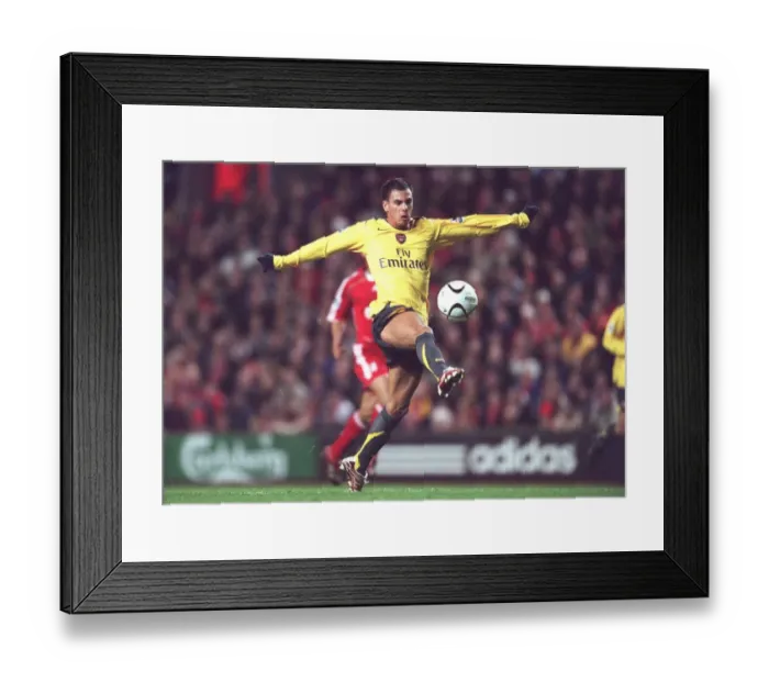 Framed Print : Jermie Aliadiere races through to score Arsenals 1st goal