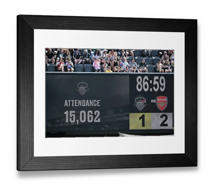 Framed Print : Washington Spirit v Arsenal Women: Pre Season Friendly