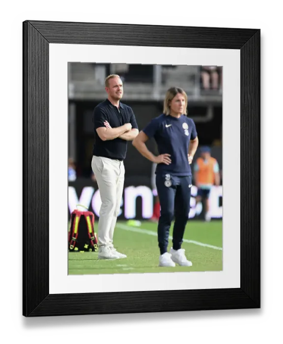 Framed Print : Arsenal Women v Chelsea Women: Pre Season Friendly