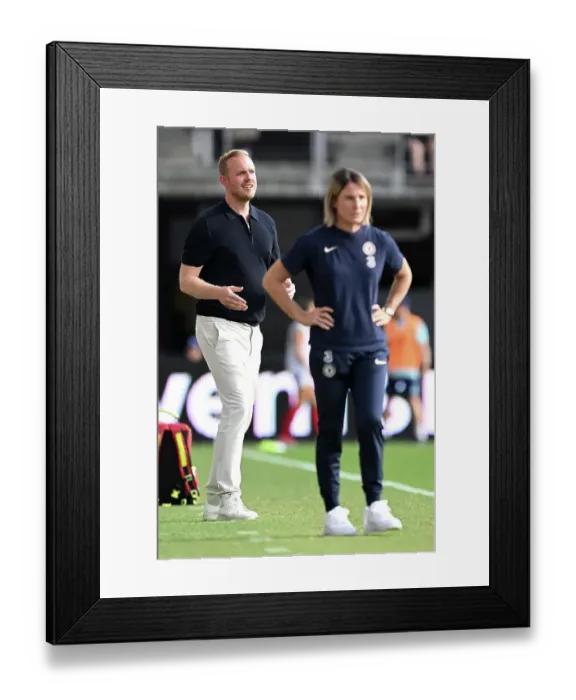 Framed Print : Arsenal Women v Chelsea Women: Pre Season Friendly