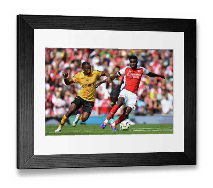 Framed Print : Arsenal FC v Wolverhampton Wanderers FC - Premier League