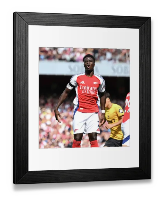 Framed Print : Arsenal FC v Wolverhampton Wanderers FC - Premier League Framed Print : Arsenal FC v Wolverhampton Wanderers FC - Premier League