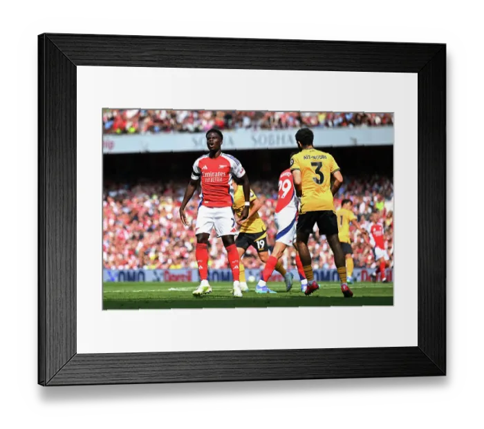 Framed Print : Arsenal FC v Wolverhampton Wanderers FC - Premier League Framed Print : Arsenal FC v Wolverhampton Wanderers FC - Premier League