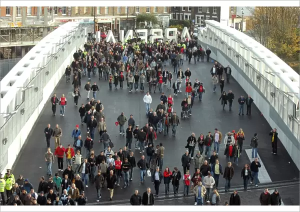 Arsenal's Triumph: Thousands Gather at Emirates Stadium After 3:0 Victory over Tottenham Hotspur (FA Premiership, 2 / 12 / 06)