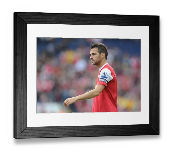 Framed Print : Cesc Fabregas Leadership: Arsenal's 2-1 Win over Blackburn Rovers, 2010-11 Premier League