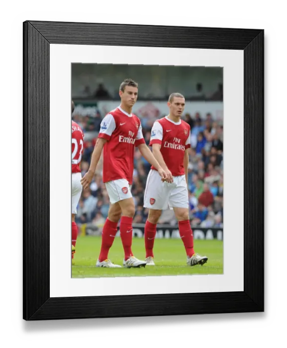 Framed Print : Laurent Koscielny and Thomas Vermaelen (Arsenal). Blackburn Rovers 1: 2 Arsenal Framed Print : Laurent Koscielny and Thomas Vermaelen (Arsenal). Blackburn Rovers 1: 2 Arsenal