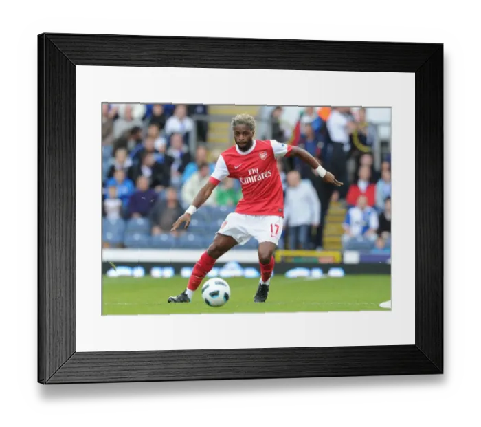 Framed Print : Alex Song (Arsenal). Blackburn Rovers 1: 2 Arsenal, Barcalys Premier League