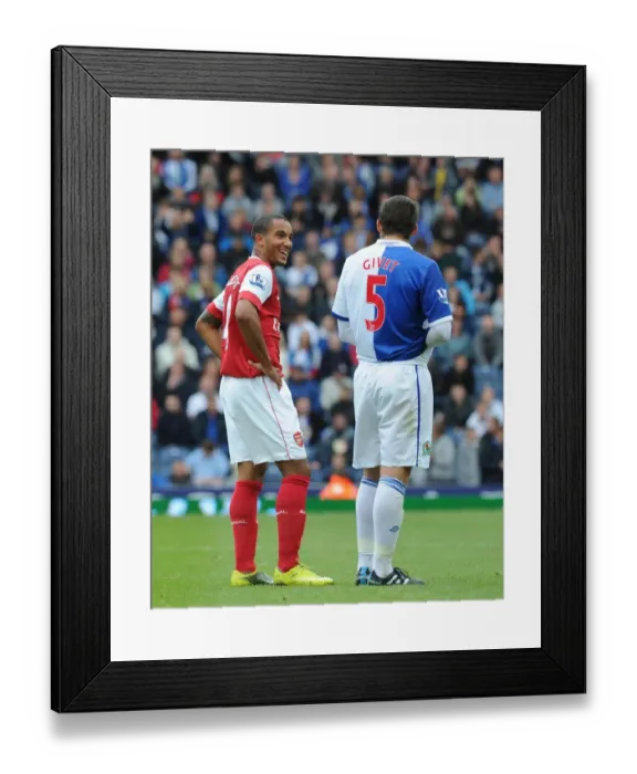 Framed Print : Theo Walcott Scores Past Gael Givet: Arsenal's Win at Blackburn Rovers, 2010 Framed Print : Theo Walcott Scores Past Gael Givet: Arsenal's Win at Blackburn Rovers, 2010