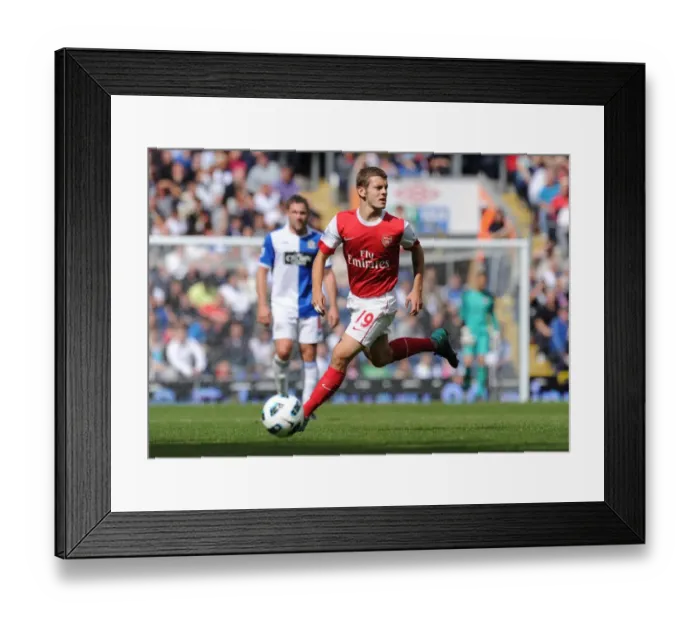 Framed Print : Jack Wilshere's Debut: Arsenal's 2-1 Win at Blackburn Rovers, 2010-11 Premier League