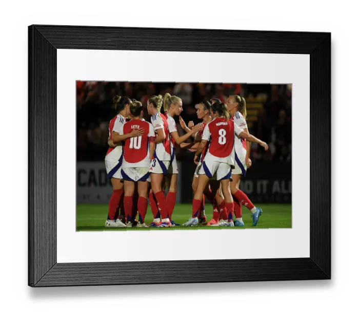 Framed Print : Arsenal FC v Rangers FC: UEFA Women's Champions League First Round Mini-Tournament