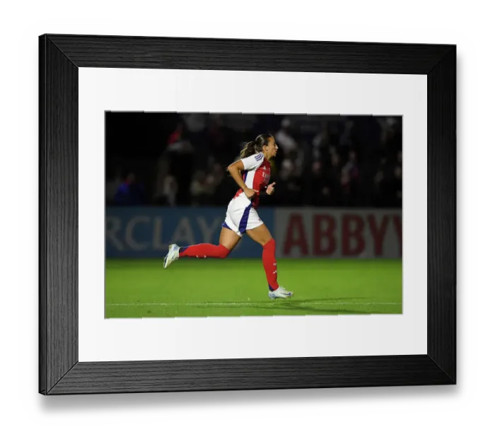 Framed Print : Arsenal FC v Rangers FC: UEFA Women's Champions League First Round Mini-Tournament