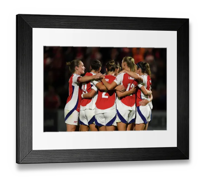 Framed Print : Arsenal FC v Rangers FC: UEFA Women's Champions League First Round Mini-Tournament