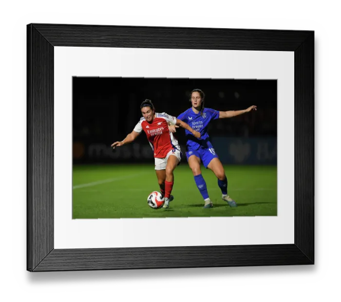 Framed Print : Arsenal FC v Rangers FC: UEFA Women's Champions League First Round Mini-Tournament Framed Print : Arsenal FC v Rangers FC: UEFA Women's Champions League First Round Mini-Tournament