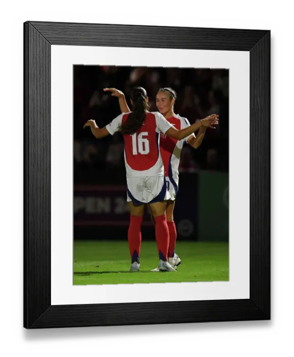 Framed Print : Arsenal FC v Rangers FC: UEFA Women's Champions League First Round Mini-Tournament