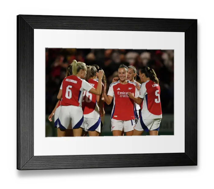 Framed Print : Arsenal FC v Rangers FC: UEFA Women's Champions League First Round Mini-Tournament
