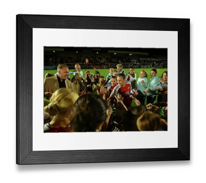 Framed Print : Arsenal FC v Rangers FC: UEFA Women's Champions League First Round Mini-Tournament