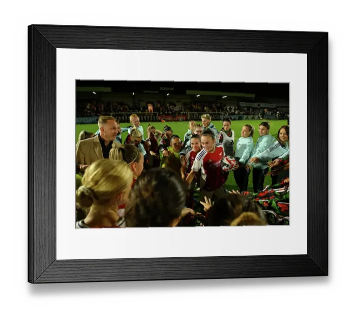 Framed Print : Arsenal FC v Rangers FC: UEFA Women's Champions League First Round Mini-Tournament