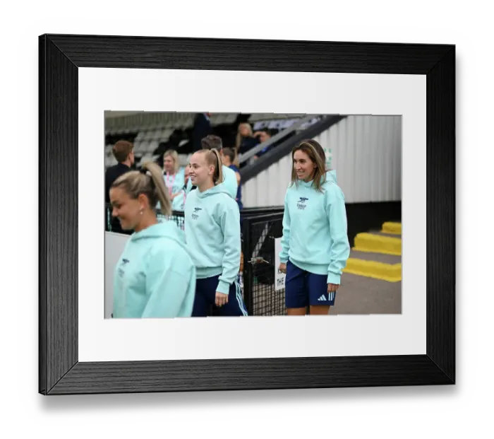 Framed Print : Arsenal FC v Rangers FC: UEFA Women's Champions League First Round Mini-Tournament