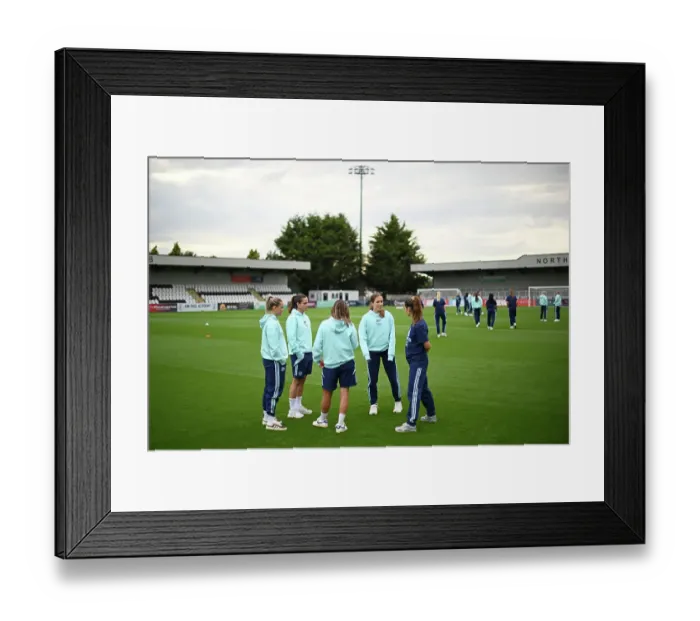 Framed Print : Arsenal FC v Rangers FC: UEFA Women's Champions League First Round Mini-Tournament