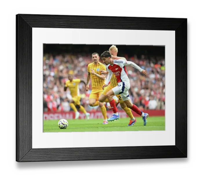 Framed Print : Arsenal FC v Brighton & Hove Albion FC - Premier League Arsenal FC v Brighton & Hove Albion FC - Premier League