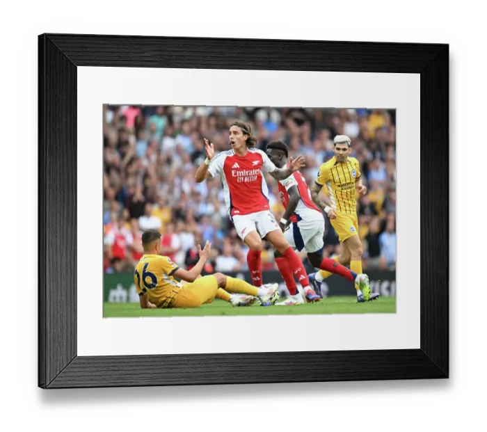 Framed Print : Arsenal FC v Brighton & Hove Albion FC - Premier League Arsenal FC v Brighton & Hove Albion FC - Premier League